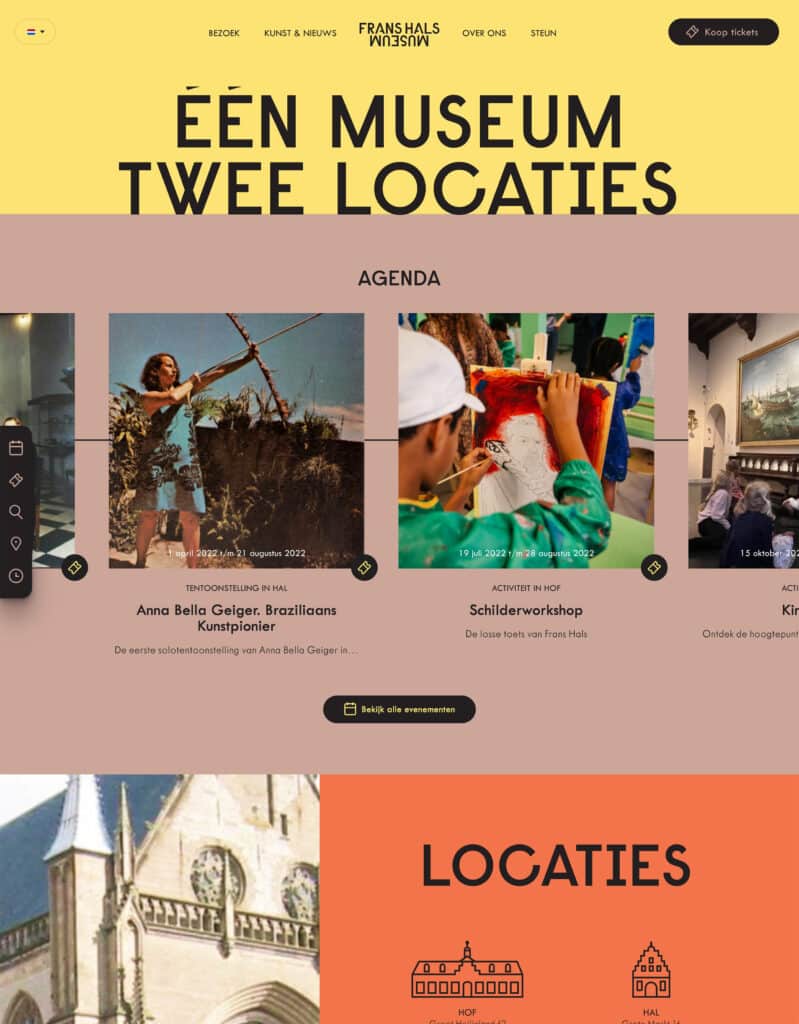 Museum WordPress inspiration
